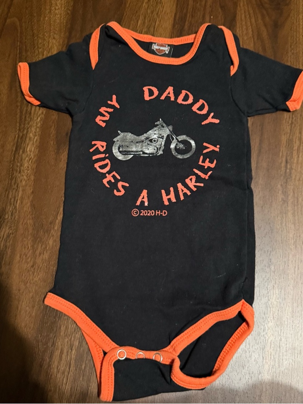 Baby boy Harley Davidson onesie